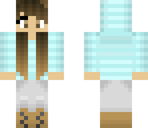 blue hoodie girl