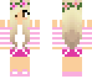 pink flower girl