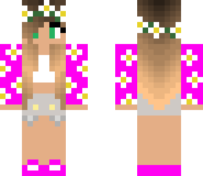 pink flower girl