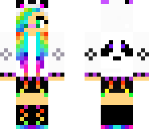rainbow panda girl