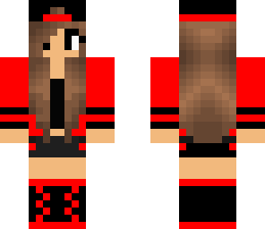red tomboy girl