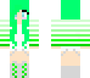 cute green girl