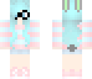 kawaii girl with a tail