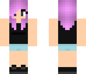 pink hair girl