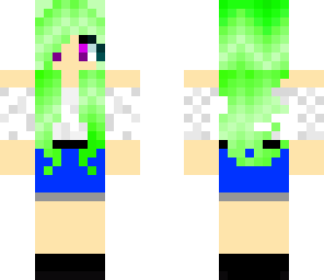 green hair girl