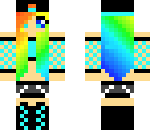 rainbow girl punk