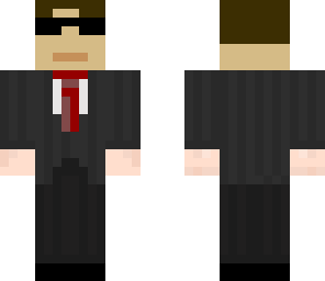 man in black