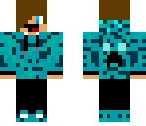cool minecraft teen blue black