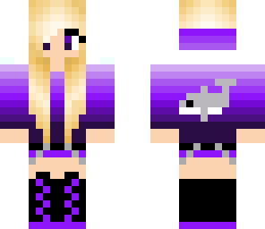 purple dolphin girl