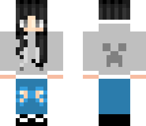creeper hoodie girl