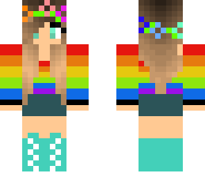 rainbow flowercrown
