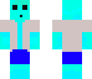 slime in beach outfit