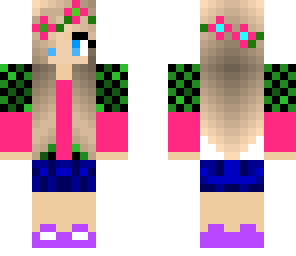 pink and green flower tomboy