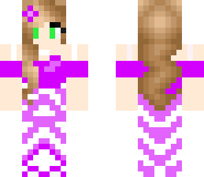 purple dress girl