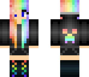 pastel rainbow girl