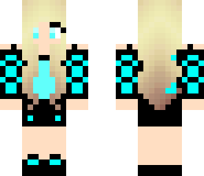 blue pattern girl