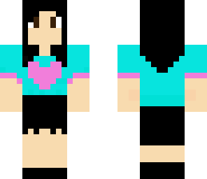 blue pink heart dress