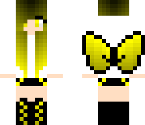 yellow butteryfly girl