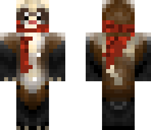 ferret with scarf