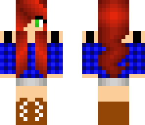 red haired plaid tanktop