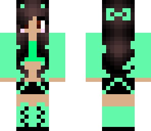 mint green kitty