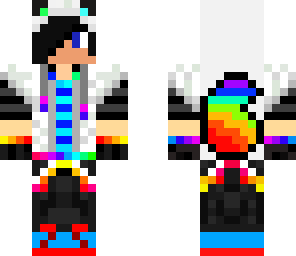 rainbow wolf boy