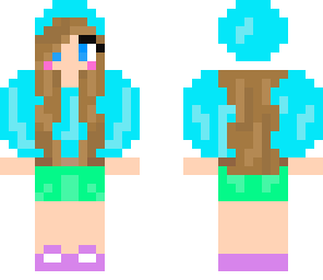 blue cat girl