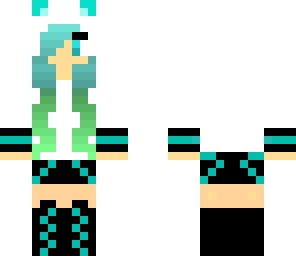 cyan cute girl