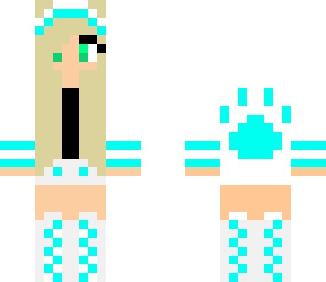 blue panda girl