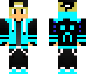 blond boy in blue