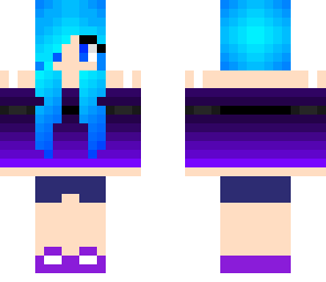 blue hair girl