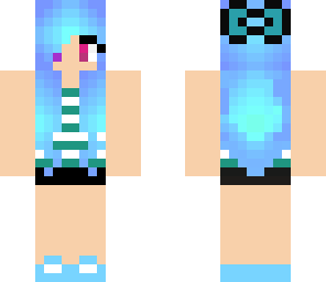 blue hair girl