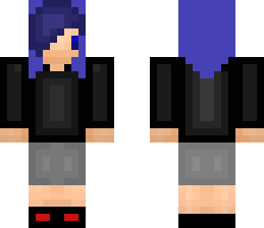 blue hair girl - edited