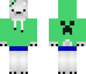 creeper hoodie polar bear