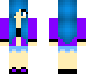 blue and purple tomboy