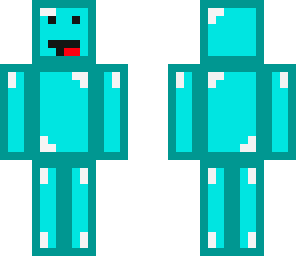 diamond block man