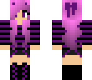 purple goth girl
