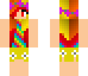 warm color flower girl
