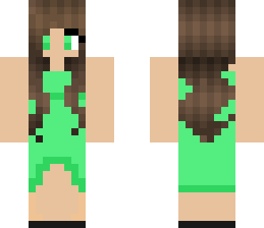simple high-low green dress