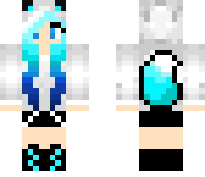 bright blue fox girl
