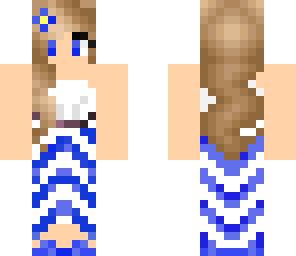 blue dress girl