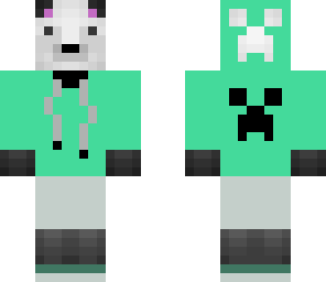 edited creeper hoodie panda