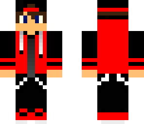 red hoodie hat headphones