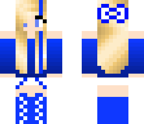 blue girl