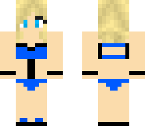 blue monokini