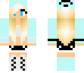 light blue skater girl