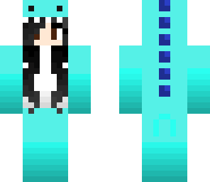 blue dino girl