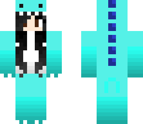 edited blue dino girl