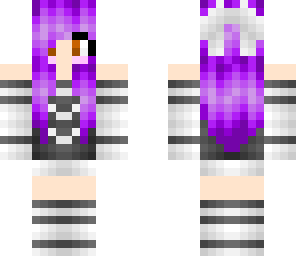 purple surf anime girl