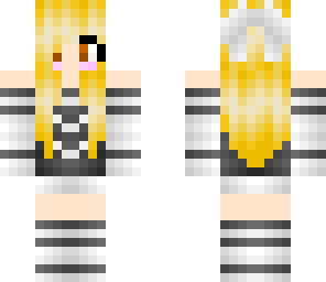 bright yellow anime girl